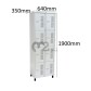 Roupeiro Para Vestiário RGRSP-4/8 35cm Sobreposto com 8 Portas - com PITÃO - RCH